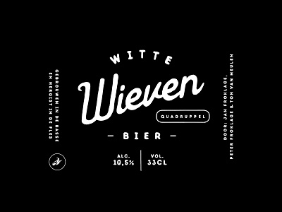 Witte Wieven Bier beer beer label branding label packaging