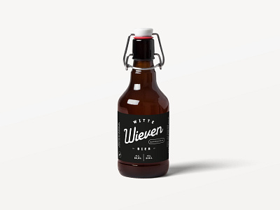 Witte Wieven Bier beer bottle label packaging