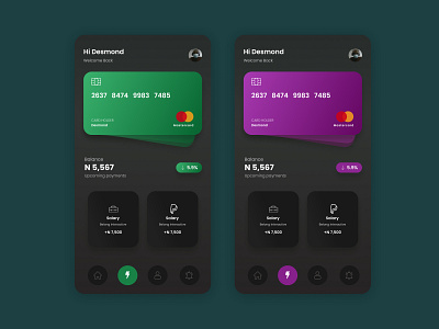 Wallet Dashboard design fintech ui