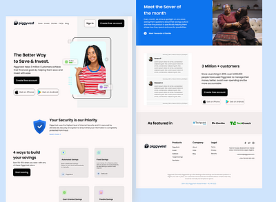 PiggyVest Clone design ui