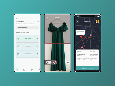 Delivery mobile app app design ui ux