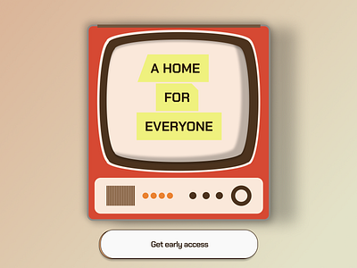 60's Television design graphic design illustration ui vector