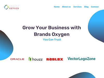 Latest Blue Shade Bubble Website Design for Brandsoxygen custom website design website design services