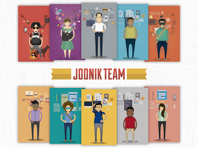 Joonik Team design digital agency flat graphics team