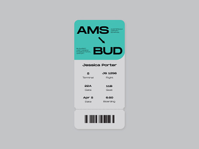 Daily UI - Boarding Pass