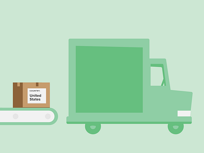 Delivery truck car delivery design illustration illustrator minimal vector