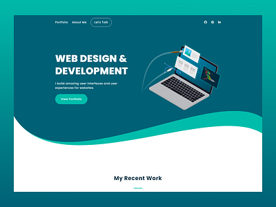 Web Designer Portfolio Landing Page Concept