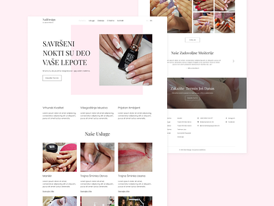 Daily UI Challenge - #003 Landing Page 003 beauty cosmetic dailyui design figma landingpage naildesign serbia ui ux webdesign