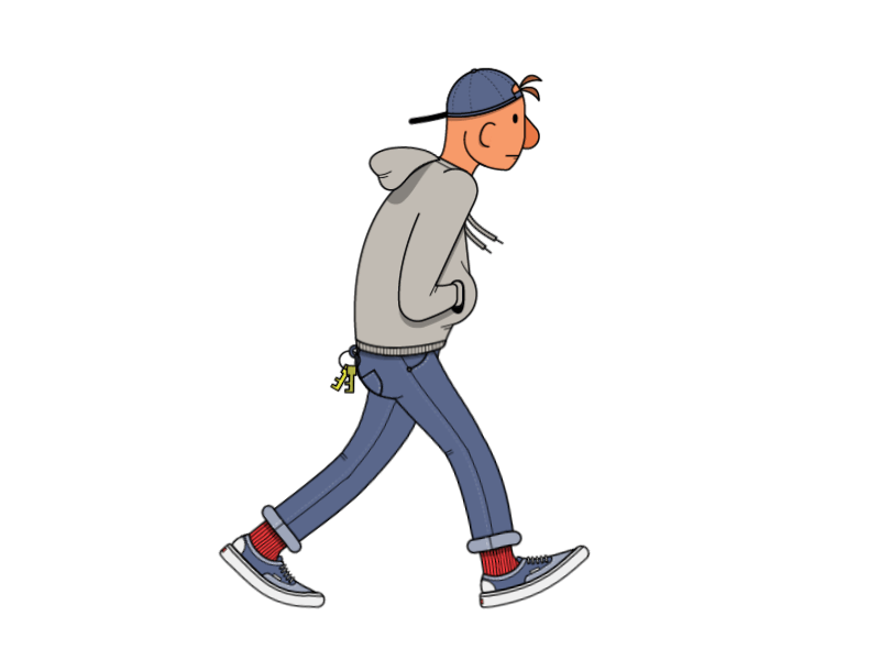 Get steppin' animated gif gif hoodie vans walk cycle walking