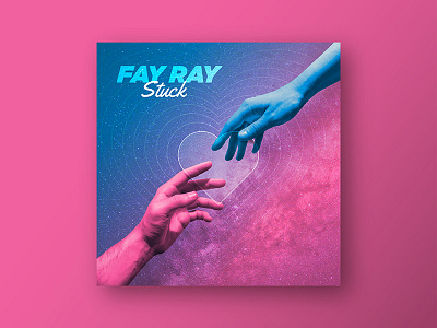 FAY RAY - Single Cover album album cover band fay ray hand heart single space
