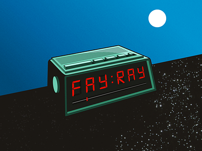 Fay Ray EP Artwork album artwork band clock day and night fay ray music radio