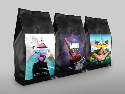 Crypto Coffee – Coffee Bag Packaging Design branding coffee coffee bag package design packaging packaging design