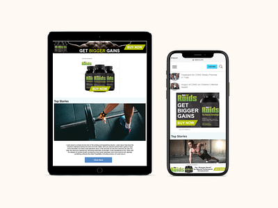 Natural Muscle Building Supplement Google Ads Designs adobe affinity figma google googleads graphic design