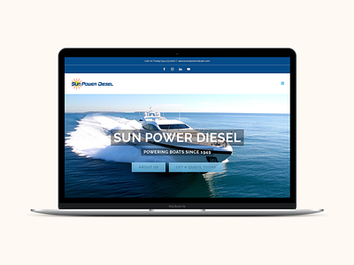 Marine Industry Website Design adobe affiinitydesign branding design figma website websitedesign wordpress