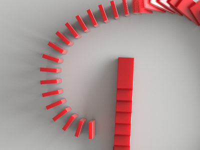 D for dominoes 36daysoftype 3d modo render
