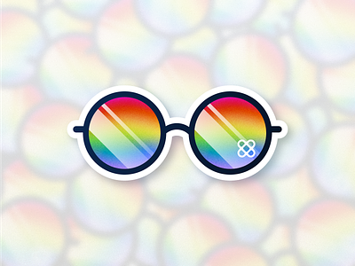 Pride stickers pride print rainbow sticker
