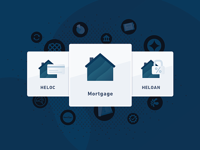 Blend expands to HELOC and HELOAN blend design fintech heloc icon illustration mortgage product san francisco