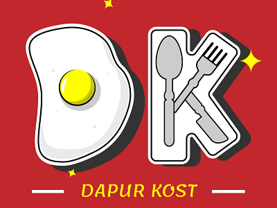 Dapur Kost Logo adobe adobe illustrator brand branding graphic design icon logo logo design typography ui vector