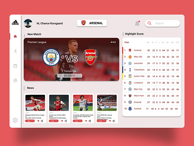 Dashboard Arsenal