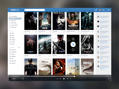 NowFlims - WIP activity application controller dashboard movie player video web