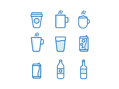 Drink Icons Set [WIP] free icon set icons stroke icons strokes