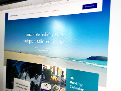 LanzaHomes booking calendar holiday homepage landing page vacation villa