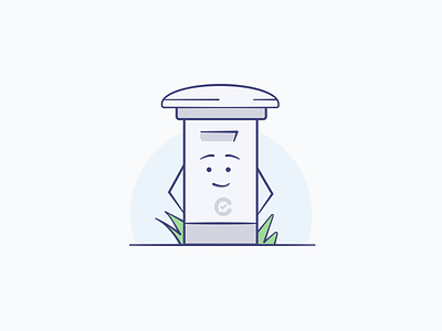 Conflux - Mailbox cute feedback collection illustration illustrator mailbox mascot