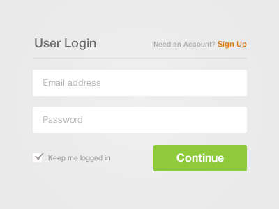 Login button continue login minimal simple