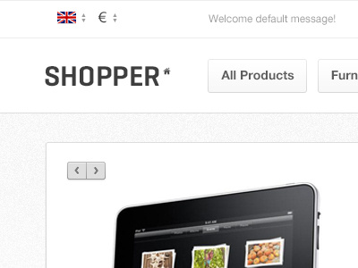 New Theme homepage magento navigation theme