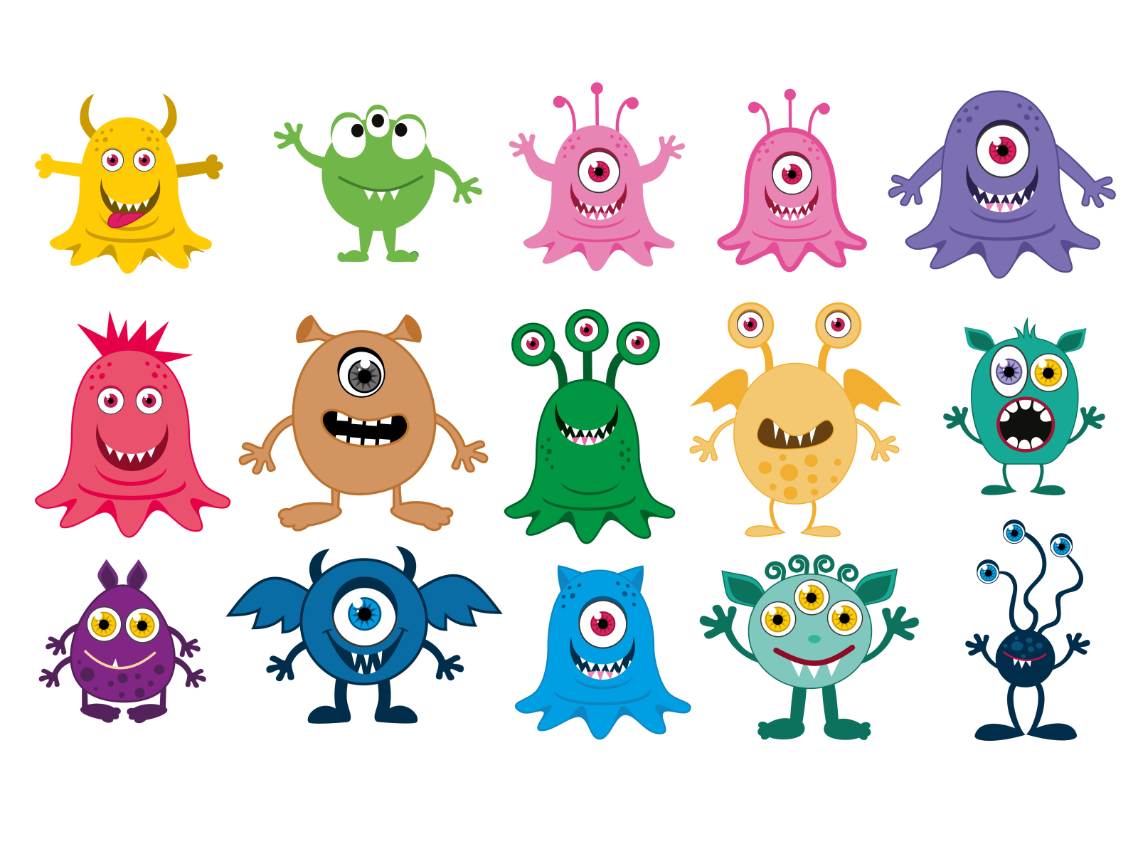 Monsters by Yuliya on Dribbble