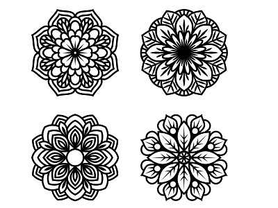 Mandalas, Templates For Cutting And Other cutting design mandala art mandalas ornament template templates vector