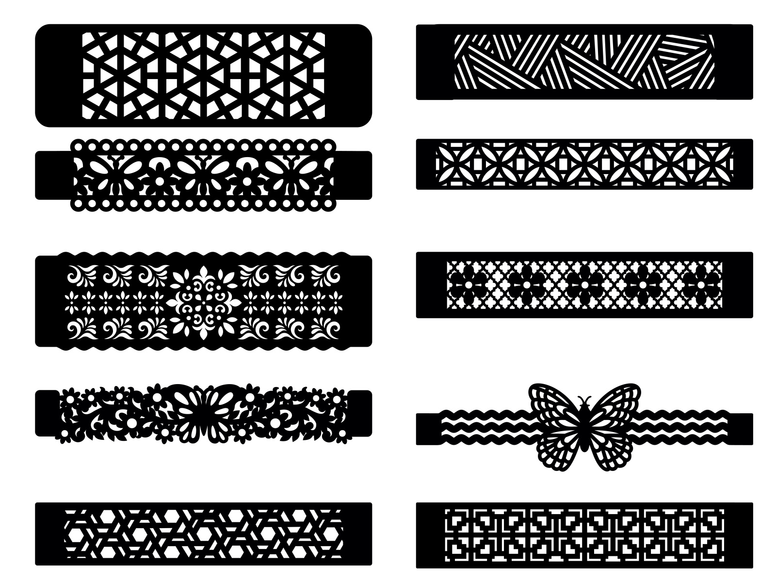 Bracelets, Templates For Cutting, Jewelry Making by Yuliya on Dribbble