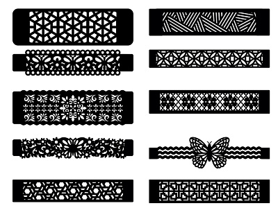 Bracelets, Templates For Cutting, Jewelry Making bracelet bracelets decoration design illustration ornament template vector