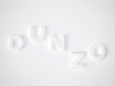 D U N Z O 3d branding cinema clean design event minimal title sequence titles typography