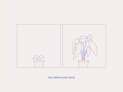 You Grown Glen Coco clean design illustration illustrator minimal nature plant plants