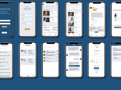 Mentor Me Case Study mentorship prototype ux ui uxdesign