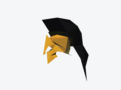 Spartan Low Poly Helm