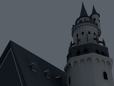 Beginning of a castle 3d 3d modeling castle