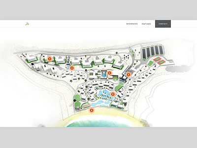 3D Sitemap 3d design interactive map rendering ui