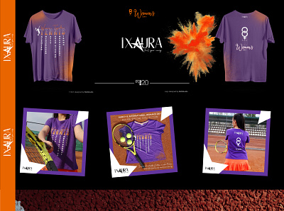 Woman's Day Special IXAURA Collection Tennis T-Shirt creative logo shirtdesign tennis tshirt tshirtdesign womans day