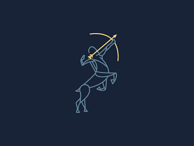 Sagittarius centaur graphic horoscope illustration lineart sagittarius signs zodiac