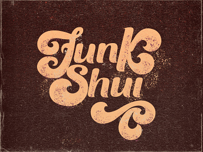 Funk Shui 70s funk grunge lettering logo mark type