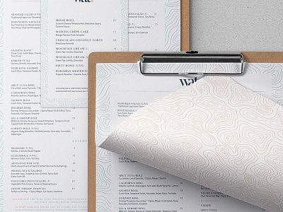 Watr Restaurant Menus