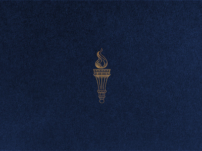 Gold Torch branding design element gold illustration logo texture torch