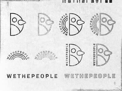 wethepeople Applications applications bird distressed gara graphic logo rainbow texture the long lost disciple typography