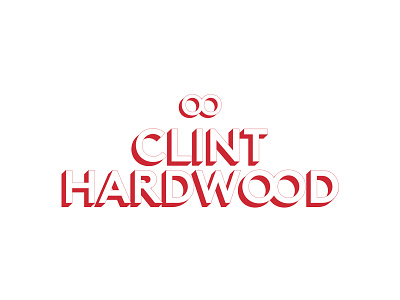 Clint Hardwood - Logo and Treatment 007 70s clint design graphic hardwood illustration logo typography