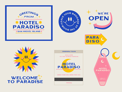 Hotel Paradiso branding design gara happy hotel hotel branding hotels logo paradise paradiso sun vacation
