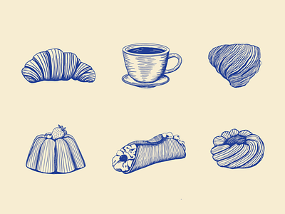 Messina Bakery & Cafe Illustrations