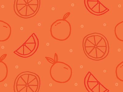 Orange you glad it's the weekend? citrus fruit illustration orange oranges pattern