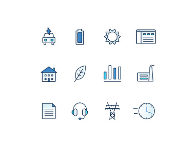 Iconography clean energy icon iconography icons ui icons uidesign web design website